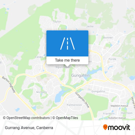 Gurrang Avenue map