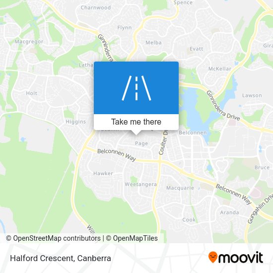 Halford Crescent map