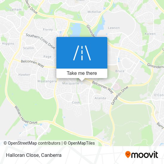 Halloran Close map