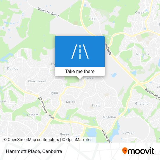 Hammett Place map
