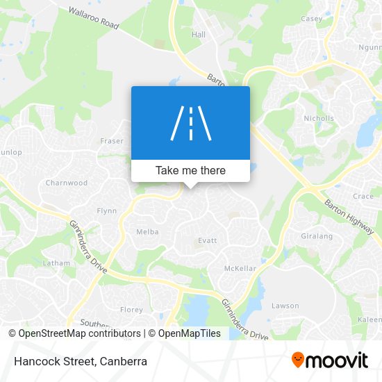 Hancock Street map