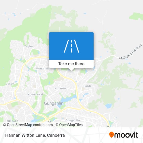 Hannah Witton Lane map