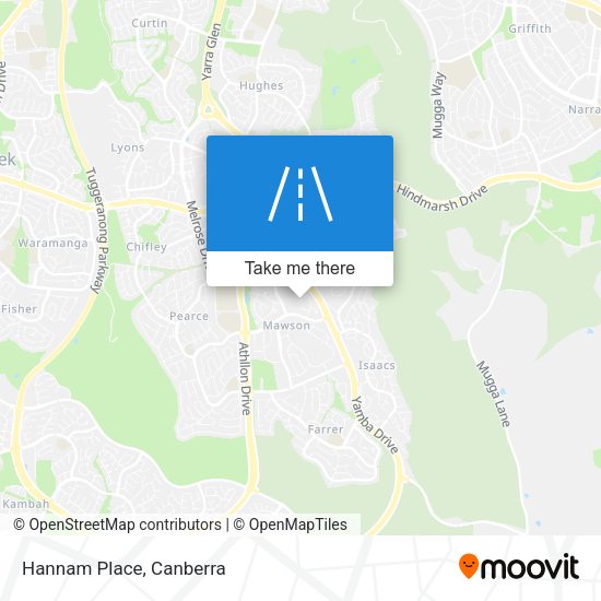 Hannam Place map