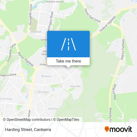 Harding Street map