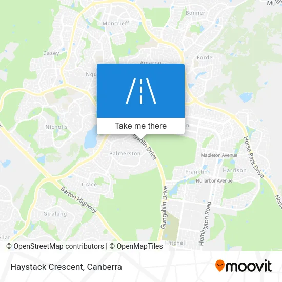 Mapa Haystack Crescent