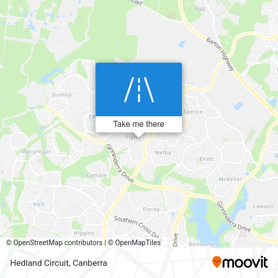 Hedland Circuit map