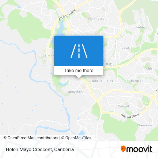 Helen Mayo Crescent map