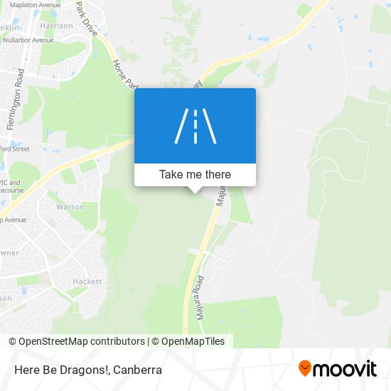 Here Be Dragons! map