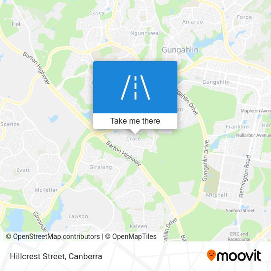 Hillcrest Street map