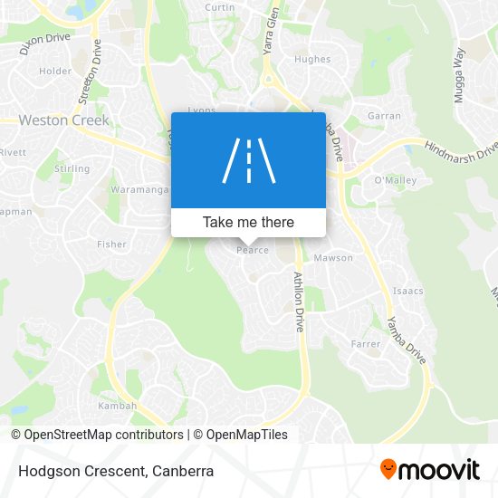 Hodgson Crescent map
