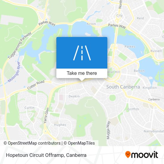 Hopetoun Circuit Offramp map