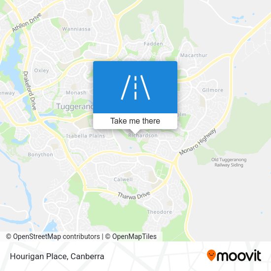 Hourigan Place map