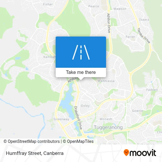 Mapa Humffray Street