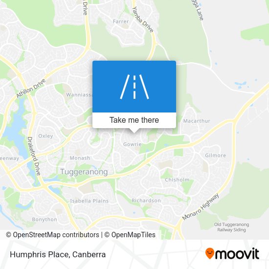 Humphris Place map