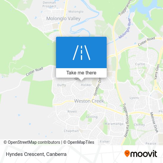 Hyndes Crescent map