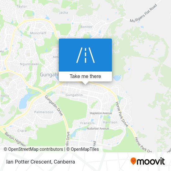 Ian Potter Crescent map
