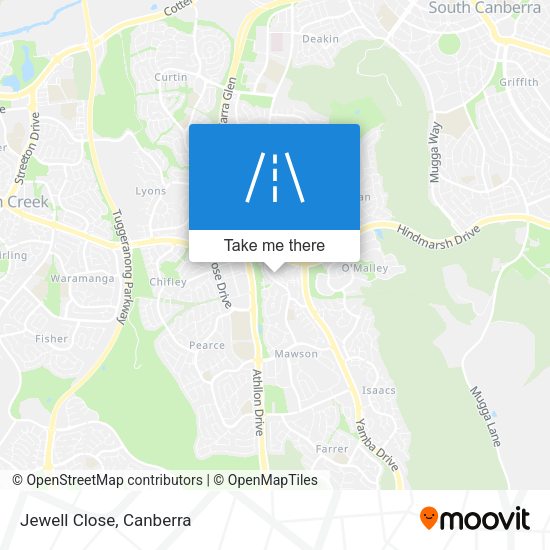 Jewell Close map