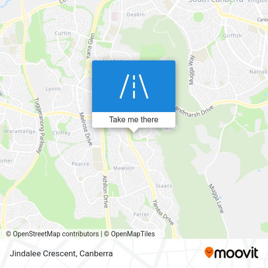 Jindalee Crescent map