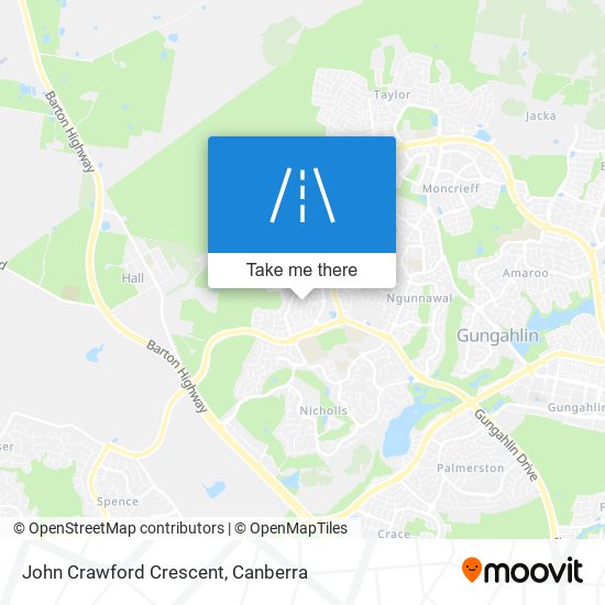 Mapa John Crawford Crescent