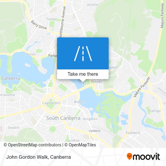 John Gordon Walk map