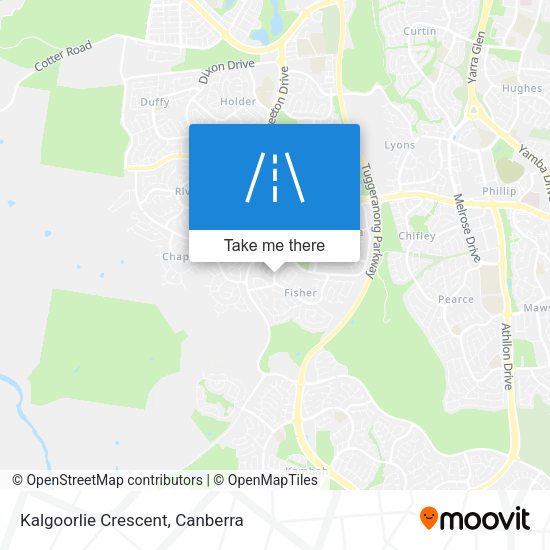Kalgoorlie Crescent map