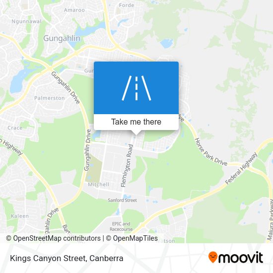 Kings Canyon Street map