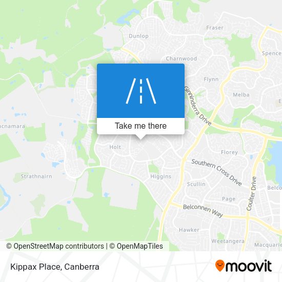 Kippax Place map