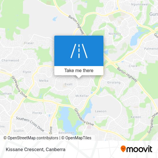 Kissane Crescent map