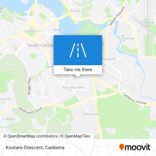 Kootara Crescent map
