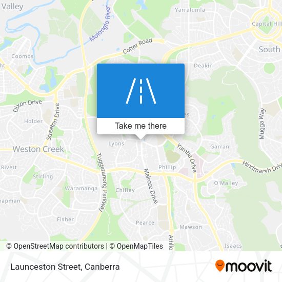Launceston Street map