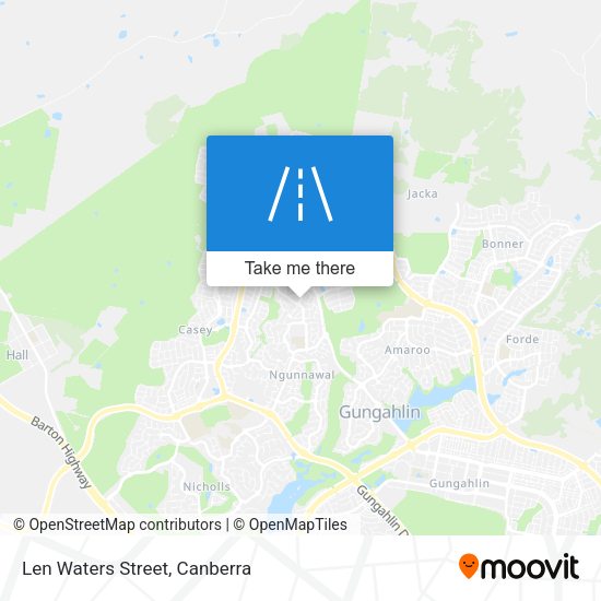 Len Waters Street map