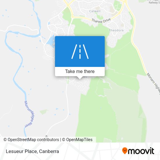 Lesueur Place map