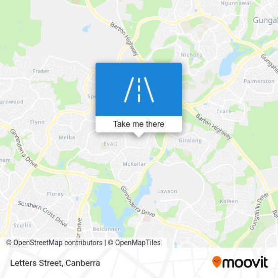 Letters Street map