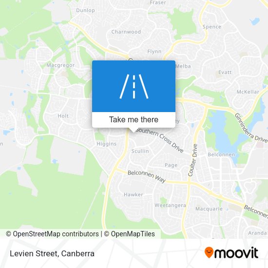 Levien Street map