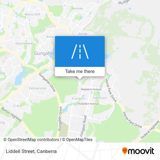 Liddell Street map