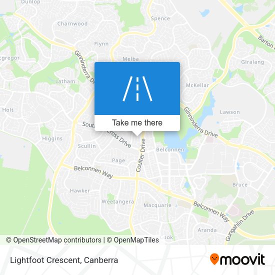 Lightfoot Crescent map