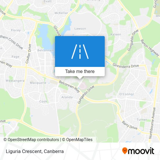 Liguria Crescent map