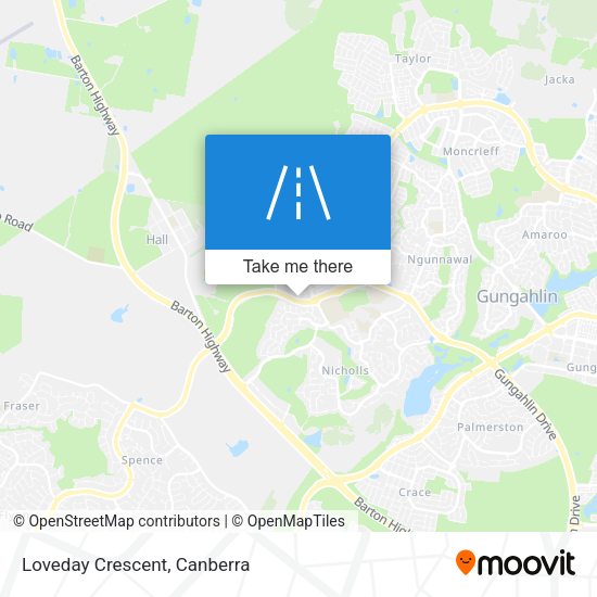 Loveday Crescent map