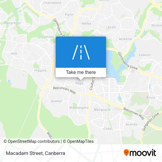 Macadam Street map