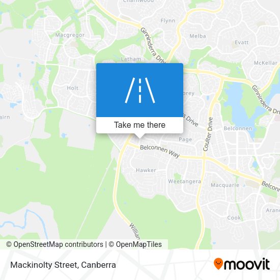 Mackinolty Street map