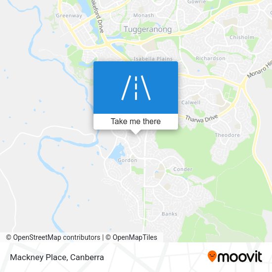 Mackney Place map