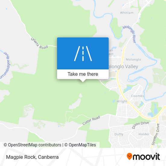 Magpie Rock map