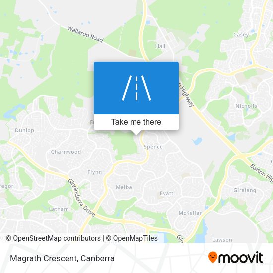 Magrath Crescent map