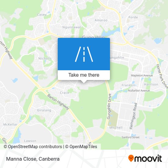 Manna Close map
