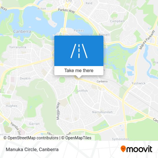 Manuka Circle map