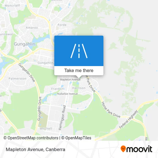 Mapa Mapleton Avenue