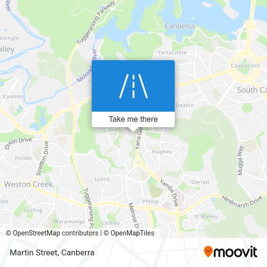 Martin Street map