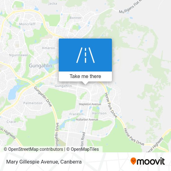 Mary Gillespie Avenue map