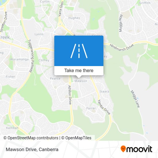 Mawson Drive map