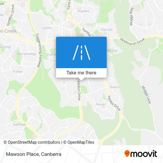 Mawson Place map